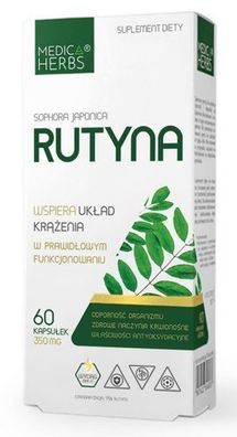 Medica Herbs Rutin Extrakt 350 mg Sophora Japonica Antioxidantien 60 Kapseln