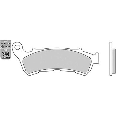 GALFER Bremsbelag "FD344" Satz G1050, Organisch Scooter