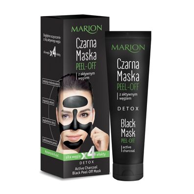 Marion Detox Active Charcoal schwarze Peel-off-Maske 25g