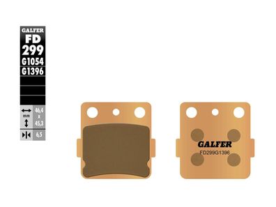 GALFER Bremsbelag "FD299" Satz G1396, Sintermetall Offroad