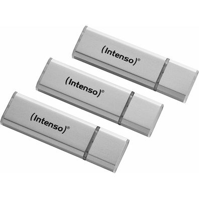 3 Intenso USB-Sticks Alu Line silber 16 GB