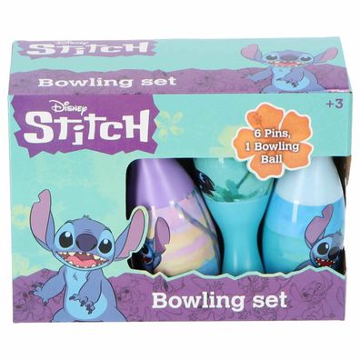 Lilo & Stitch Bowling-Set für Kinder 6 Pins und 1 Bowlingkugel