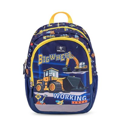 Belmil Kiddy Plus Kindergartenrucksack "Big Wheel" für 3-6 Jährige Kinder mit