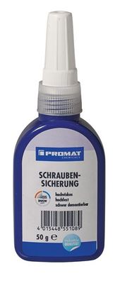 Schraubensicherung 50g hf. hochvikos rot DVGW Flasche PROMAT Chemicals