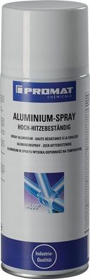 Aluminiumspray b. + 500GradC hellsilber, länzend 400 ml Spraydose PROMAT Chemicals