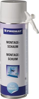 1K-Montageschaum 500 ml B2 champagner m. Einw.-Handsch. Dose PROMAT Chemicals
