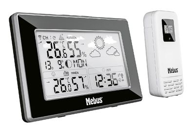 MEBUS Funk-Wetterstation 15x9,6x2,2cm