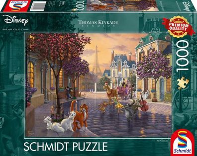 Disney The Aristocats 1000 Teile Puzzle Thomas Kinkade Collection schmidt spiele