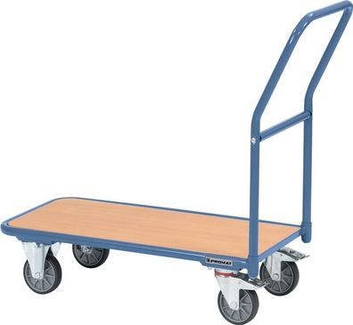 Plattformwagen Ladeflächen L850xB450mm STA taubenblau Trgf.250kg PROMAT