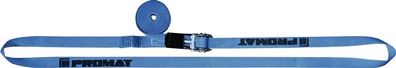 Zurrgurt DIN EN 12195-2 L.4m B.25mm m. Ratsche LC U 800 daN PROMAT