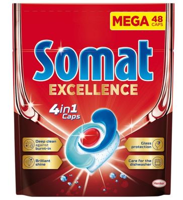 Somat Excellence 4in1 Spülmaschinen-Tabs, 48 Stk