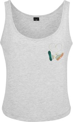 Mister Tee Damen Ladies Kicks Love EMB Tank