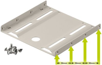 2,5 Zoll-Festplatten-Einbaurahmen auf 3,5 Zoll - 1-fach