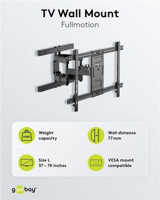 TV-Wandhalterung Pro Fullmotion (L)