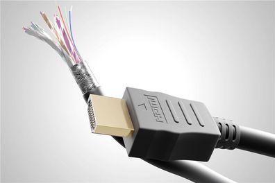 High-Speed-HDMI™-Kabel mit Ethernet, Ferrite, 4K @ 60 Hz