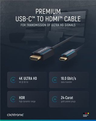 USB-C™-auf-HDMI™-Adapterkabel