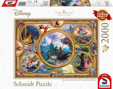 Disney Dreams College 2000 Teile Puzzle Thomas Kinkade Collection schmidt spiele