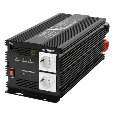 FraRon Wechselrichter modifiz. Sinus 2000 Watt 12V mit Ladegerät 10A und Netzvorra