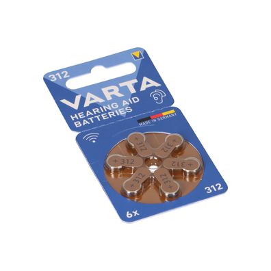 Varta Hearing Aid Batterie 312 PR41 Hörgerätebatterie