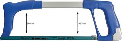 Metallsägebogen Blatt-L.300mm 24 Z./Zoll D- u. Frontgriff PROMAT