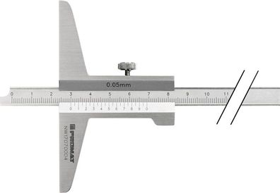 Tiefenmessschieber DIN 862 200mm ger. Schiene 10x4,5mm PROMAT