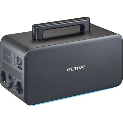 ECTIVE BlackBox 10 Powerstation 1000W 1036,8Wh Reine Sinuswelle 230V LiFePO4-Lithi