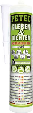 PETEC Kleben & Dichten Montagekleber weiß