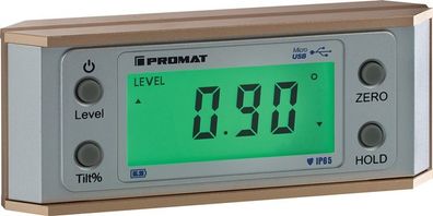 Neigungsmesser 0-90Grad dig. Abl.0,05Grad PROMAT