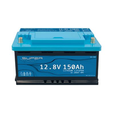 Supervolt LiFePO4 150Ah 12.8V mit Bluetooth BMS