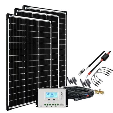 Offgridtec© basicPremium-L 300W Solaranlage 12V/24V Komplettsystem