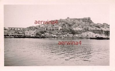 Blick auf den Hafen und Festung Kavala Griechenland