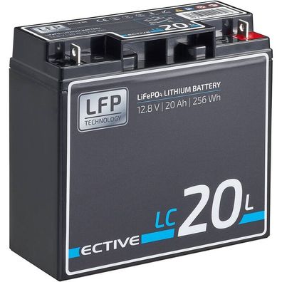 ECTIVE LC 20L 12V LiFePO4 Lithium Versorgungsbatterie 20 Ah