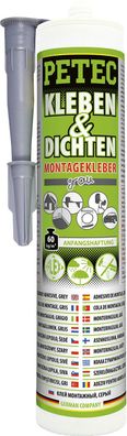 PETEC Kleben & Dichten Montagekleber grau