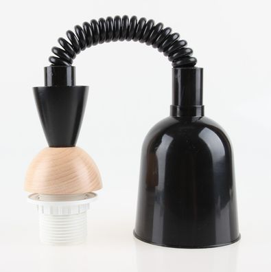 Rollyzug Lampen Leuchtenpendel Holzaufsatz CONE SMALL schwarz 40-120cm ausziehbar