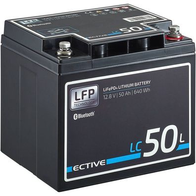 ECTIVE LC 50L BT 12V LiFePO4 Lithium Versorgungsbatterie 50 Ah