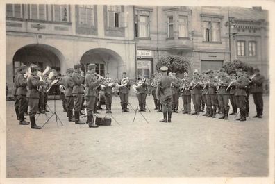 Deutsches Platzkonzert Musikkapelle auf Markt Benatek / Benatky Tschechien