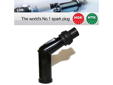 NGK Zündkerzenstecker , Wasserdicht, Phenolharz, entstört, schwarz, V05E, universa