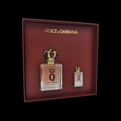 Dolce & Gabbana D&G Q Eau de Parfum für Damen - 50 ml + Miniatur EDP 5 ml Set