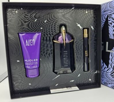 Thierry Mugler Alien Refillable 60 ml EDP + Bodylotion 50 ml + Taschenspray 10ml