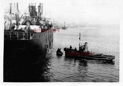 Schlepper Frachter Hafen Aalborg Dänemark