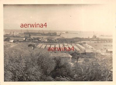 Blick auf den Hafen von Konstanza Rumänien