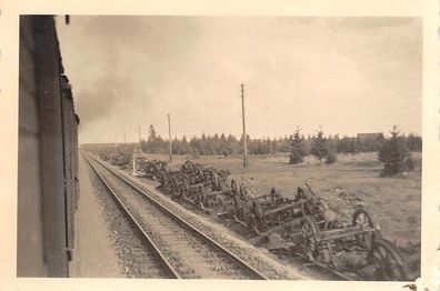 russische Waggons zerstört beseitigt Fahrt nach Dünaburg Lettland