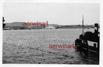 Schlepper im Hafen in Oslo Norwegen