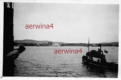 Schlepper deutsche Soldaten Hafen Oslo Norwegen