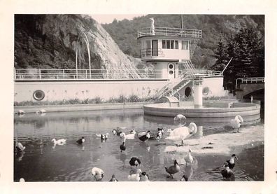 Schiff als Schwimmbad in Profondeville Namur Belgien