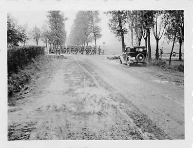 Vormasch deutsche Soldaten in Flandern Belgien