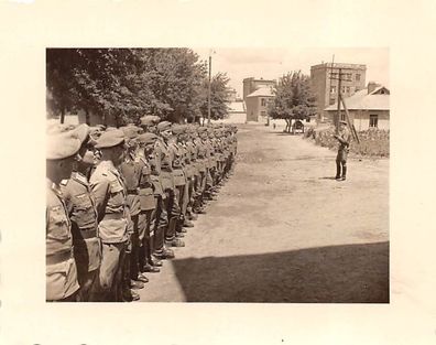 Appell Soldaten Funkwagen Trupp 9 Belgien