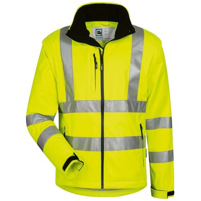 LOGAN Warnschutz-Softshell-Jacke ELYSEE® EN 471/3, EN 340, Gelb, Gr.L