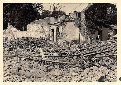 Bombardiertes Haus in Ostende Belgien