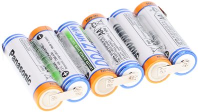 6er Reihe Panasonic Akkupack 7,2V 2700mAh F1x6 Zelle AA HR-3U